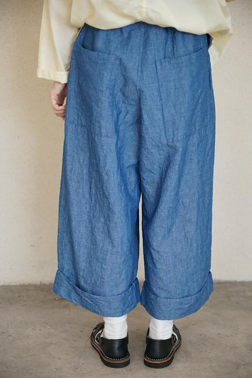 apuntob牛仔蓝阔腿裤 商品图4