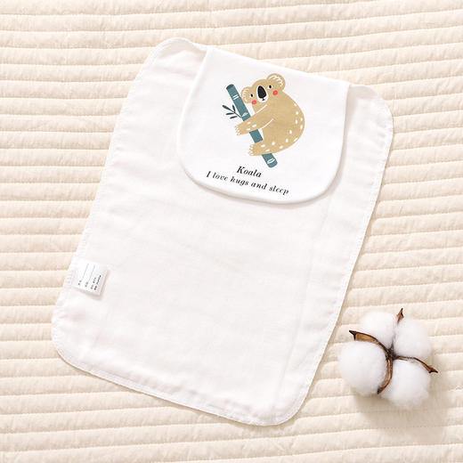 【2条特惠装！加长加大守护汗宝宝】儿童棉吸汗巾幼儿园宝宝隔汗巾婴儿垫背巾大号男童女童 商品图7