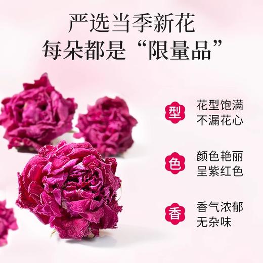 【女生专属】玫瑰花冠茶平阴重瓣玫瑰养生茶盒装 商品图3