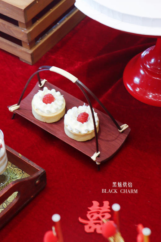 红色系婚礼甜品台 商品图7