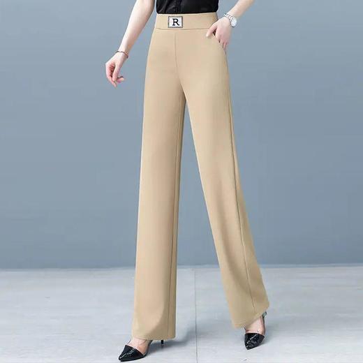 TZF-窄版女薄款夏季2024新款垂感宽松显瘦高腰垂感直筒裤 商品图8