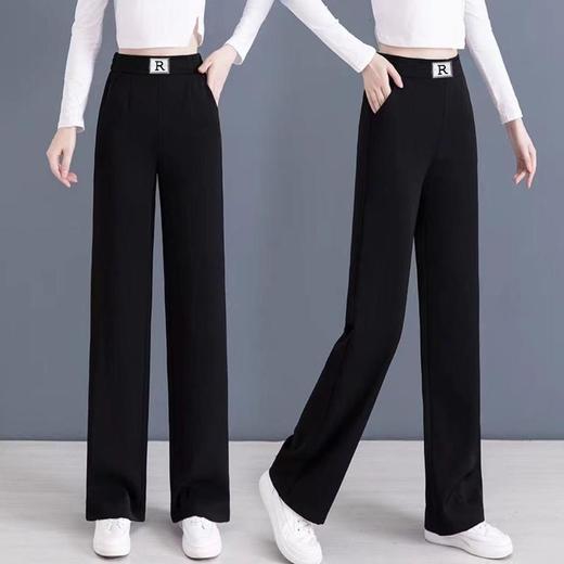 TZF-窄版女薄款夏季2024新款垂感宽松显瘦高腰垂感直筒裤 商品图3