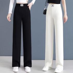 TZF-窄版女薄款夏季2024新款垂感宽松显瘦高腰垂感直筒裤
