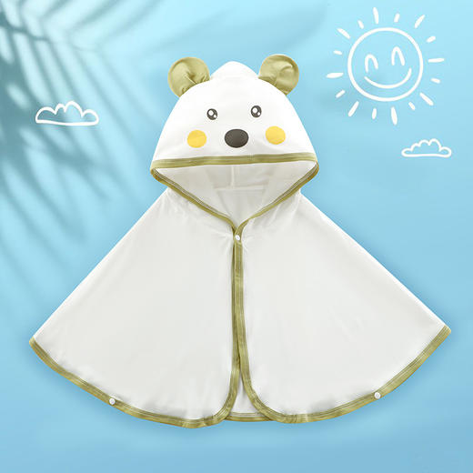 【夏季出行必备！冰丝轻薄透气】婴儿防晒衣斗篷透气冰丝幼儿夏季薄款女宝宝夏天小童儿童披风衣服 商品图6