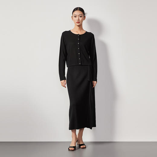 东黎 • 丝绒女士春夏纯色圆领开衫 4068 商品图5