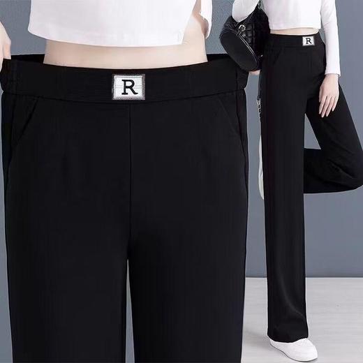 TZF-窄版女薄款夏季2024新款垂感宽松显瘦高腰垂感直筒裤 商品图2