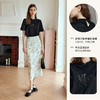 OLrain欧芮儿新中式黑色短袖T恤女夏季2024新款时尚立领刺绣上衣 商品缩略图3