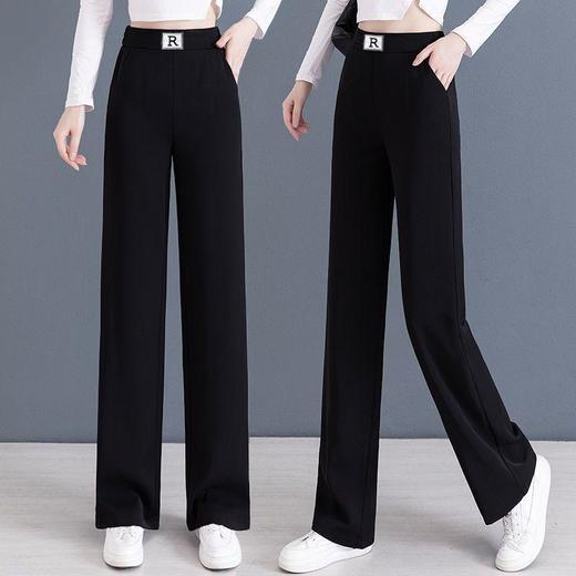 TZF-窄版女薄款夏季2024新款垂感宽松显瘦高腰垂感直筒裤 商品图1