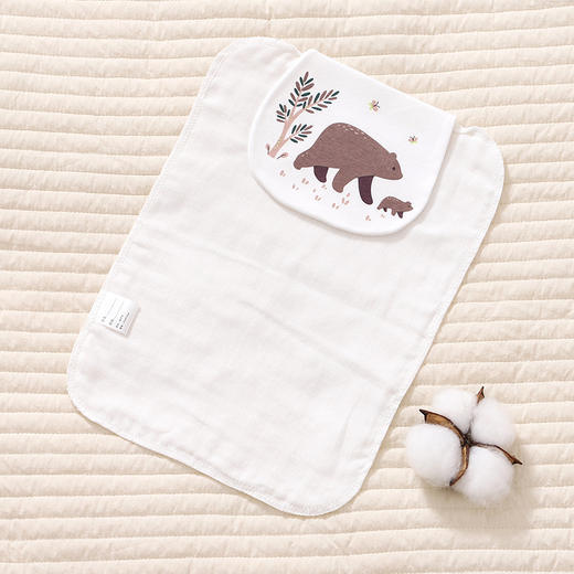 【2条特惠装！加长加大守护汗宝宝】儿童棉吸汗巾幼儿园宝宝隔汗巾婴儿垫背巾大号男童女童 商品图13