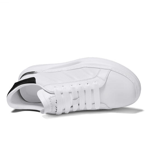 【轻装】圣得西男鞋春夏新款增高运动休闲小白鞋2412964118 商品图3