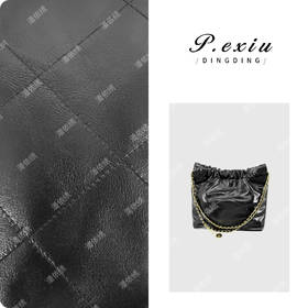 PanYiXiu/潘依绣头层牛皮流浪包菱格链条包手提单肩包 CF1730