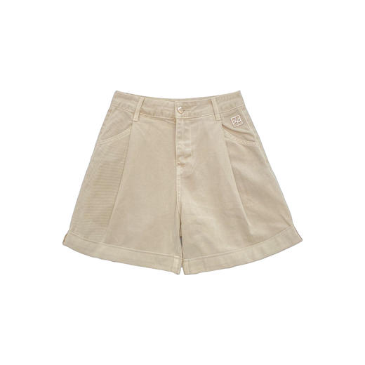 石墨色牛仔短裤 商品图0