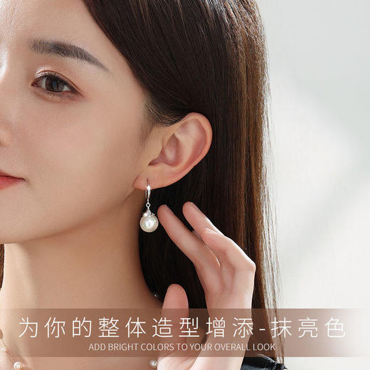 TZF-珍珠耳环S925纯银气质潮流新款耳钉耳环耳坠 商品图3