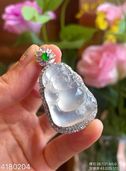 4180204，财神爷吊坠。具体价格微信咨询 商品图0