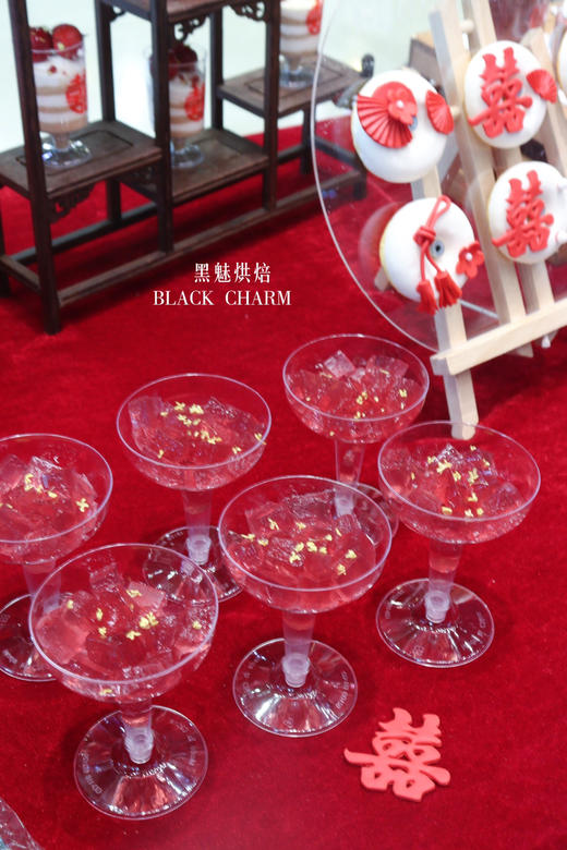 红色系婚礼甜品台 商品图6