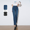 OLrain欧芮儿蓝色直筒牛仔裤女夏季2024年新款复古烟管九分裤 商品缩略图1