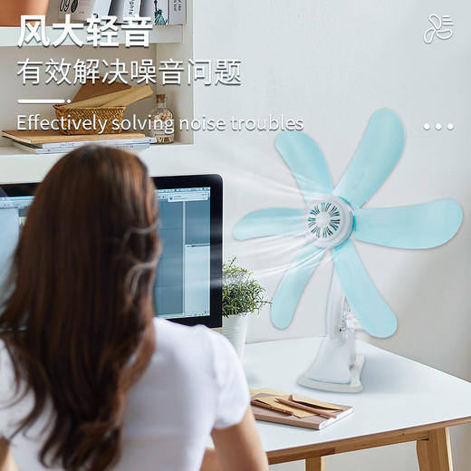 服装厂缝纫机平车节能小风扇多场景使用夹子款静音风扇防震动牢固 商品图3