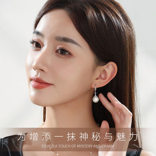 TZF-珍珠耳环S925纯银气质潮流新款耳钉耳环耳坠 商品图4
