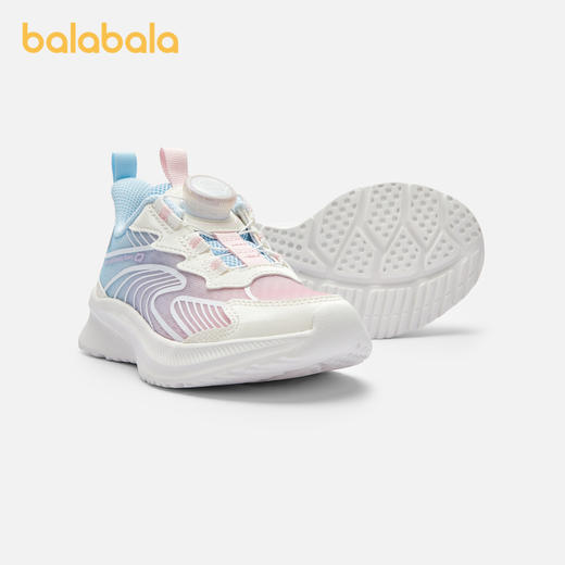 巴拉巴拉儿童轻便跑鞋2024新款鞋子夏季男童女童透气运动鞋旋钮扣 商品图1