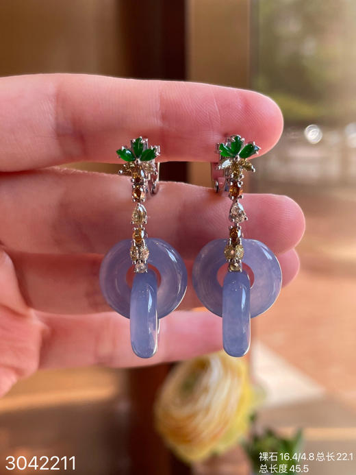 紫罗兰双环耳坠/套链两用款【3042211】具体价格微信咨询 商品图0