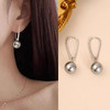 yszz-04020【云赏珠宝】高贵精致多场合佩戴黑珍珠贝珠耳环925纯银耳钩yszz-04020 商品缩略图0