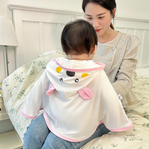 【夏季出行必备！冰丝轻薄透气】婴儿防晒衣斗篷透气冰丝幼儿夏季薄款女宝宝夏天小童儿童披风衣服 商品图2