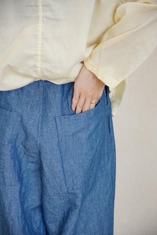 apuntob牛仔蓝阔腿裤 商品图6