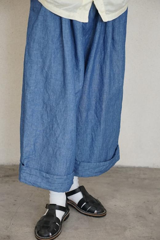 apuntob牛仔蓝阔腿裤 商品图2