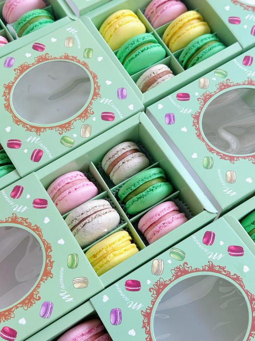 法式马卡龙·六粒装纸盒（芒果/开心果/树莓/咖啡4种口味随机配） 商品图3