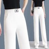 TZF-窄版女薄款夏季2024新款垂感宽松显瘦高腰垂感直筒裤 商品缩略图4