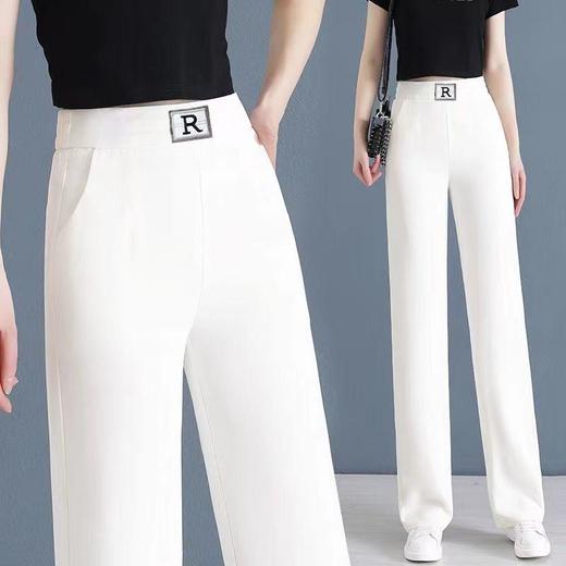 TZF-窄版女薄款夏季2024新款垂感宽松显瘦高腰垂感直筒裤 商品图4