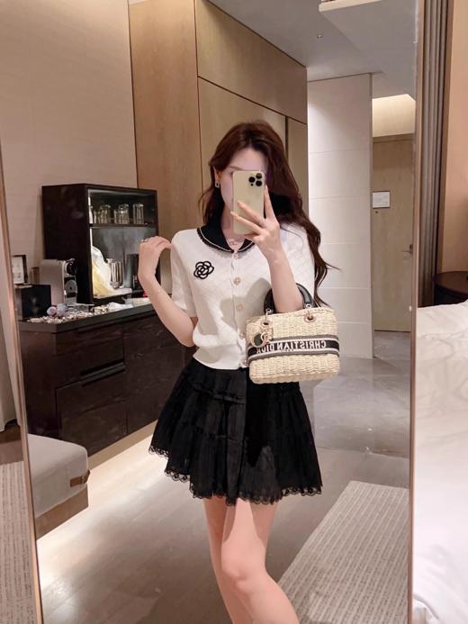 张心子【南洋千金】名媛风高级小众小香风针织衫 上衣 U2404065 商品图1