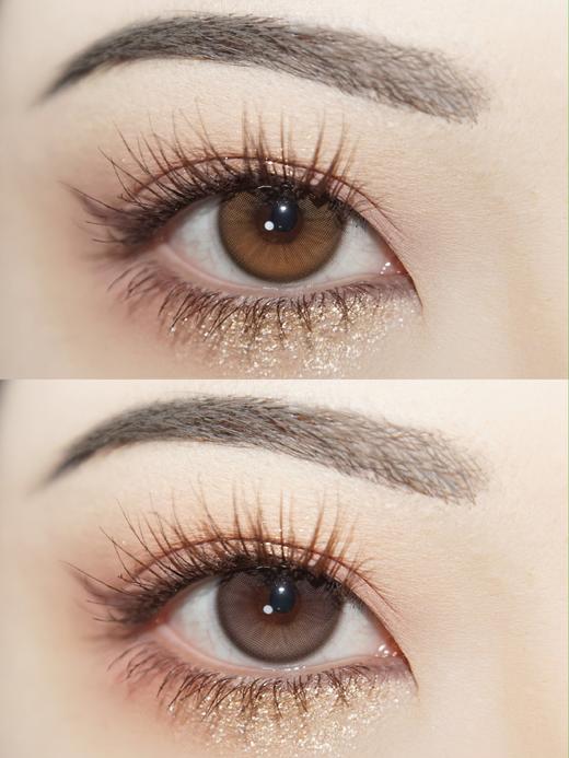 allecon 半年抛 南瓜贝果/燕麦贝果  14.2mm 美瞳两片装 棕/褐 商品图0