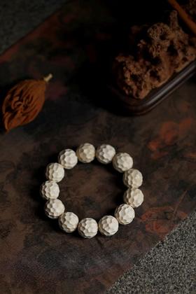 手工锤纹珠°猛犸手串