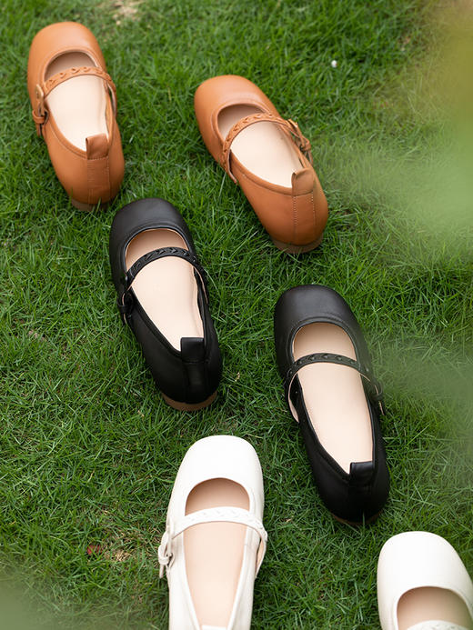 牧衣游 舒适百搭文艺复古软底真皮单鞋 踏鹊枝 【不支持会员折】 商品图3