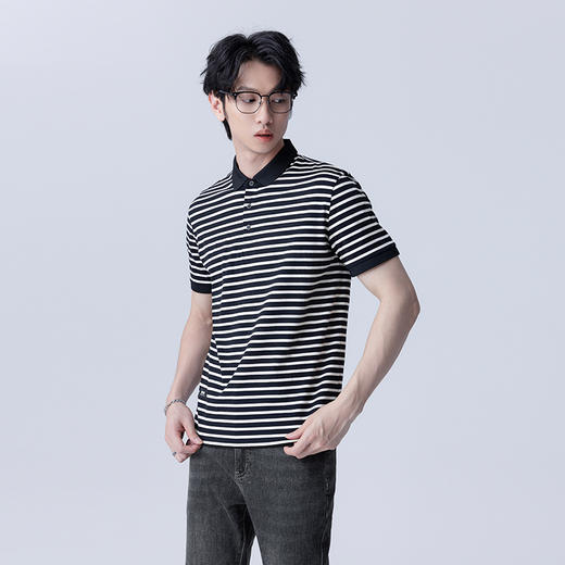 【新品上新】HX 夏季翻领短袖T恤S102422997101POLO杉 商品图2