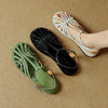 【预售5天】包头不漏脚趾，复古编织罗马鞋AMN&TX11-189 商品缩略图0