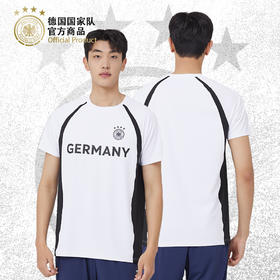 德国国家队官方商品 | 黑白拼色休闲百搭T恤短袖运动户外足球迷