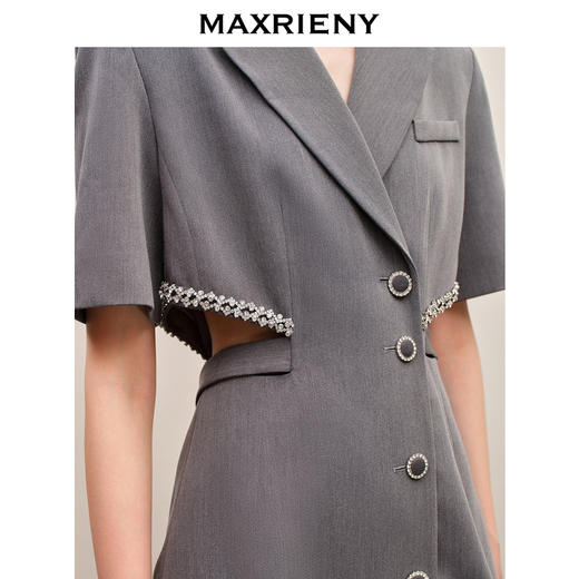 【商场同款】MAXRIENY极简都市通勤风西装裙腰间镂空小心机设计感(货号:MC88DR609) 商品图2