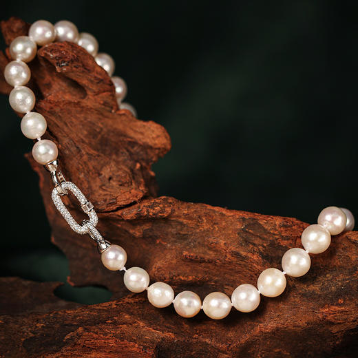 MANREYA玛芮雅项链“繁花银镀白金爱迪生珍珠项链礼盒 商品图5