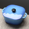 苏氏陶瓷双耳带盖燕窝汤盅炖罐蒸蛋陶瓷一方一圆2个装深蓝350毫升 商品缩略图4