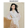 【东方玉兰-商场同款】MAXRIENY复古优雅兰花渐变印花连衣裙2024(货号:MC85DR059) 商品缩略图1