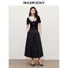 【黑白优雅主义-商场同款】MAXRIENY法式复古风情波点半裙A字裙子(货号:MC85SK059) 商品缩略图1