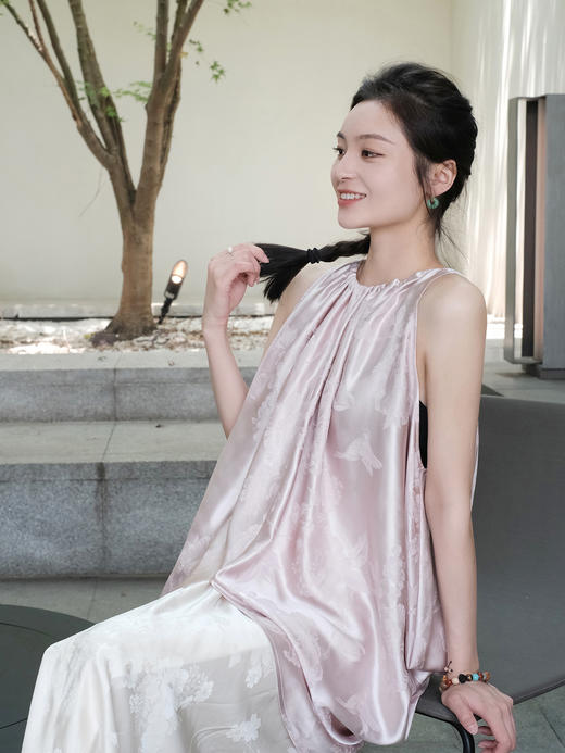 盛唐牡丹 |真丝芙蓉花上衣 商品图2