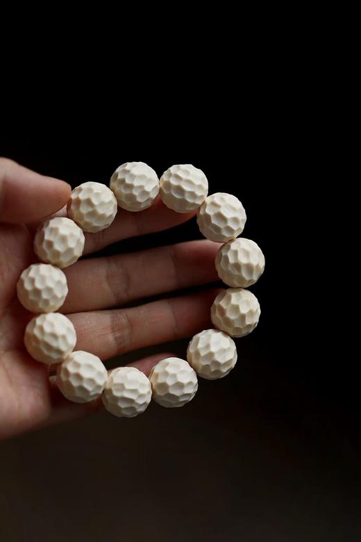 手工锤纹珠°猛犸手串 商品图1