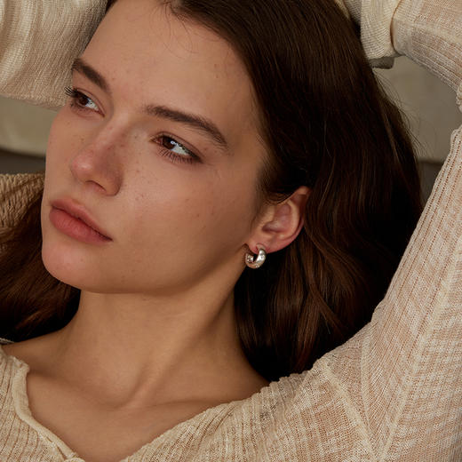 ARSIS｜星夜系列 丝光星环耳圈 商品图5