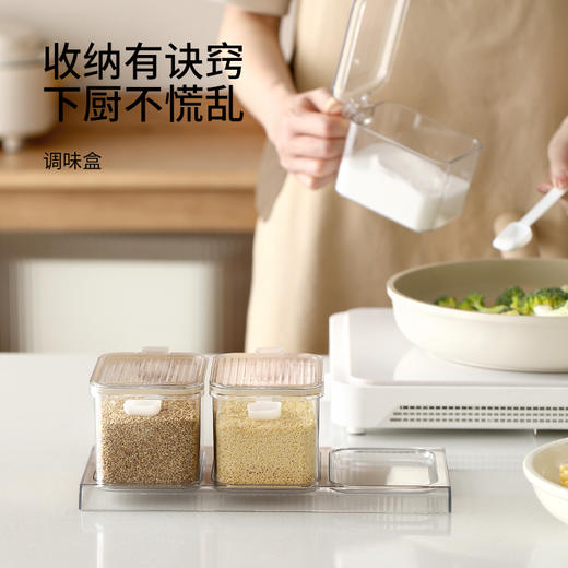 FaSoLa调味盒家用组合装厨房收纳盐味精调料瓶佐料香料分装罐子 商品图0
