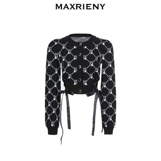 MAXRIENY优雅芭蕾风针织开衫外套秋(货号:MC88SW589) 商品图4