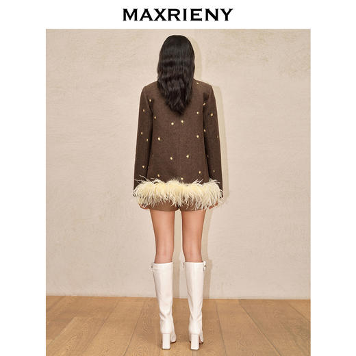 【商场同款-新春系列迎春花开】MAXRIENY宫廷复古感绣花外套女(货号:MC88JA779) 商品图3