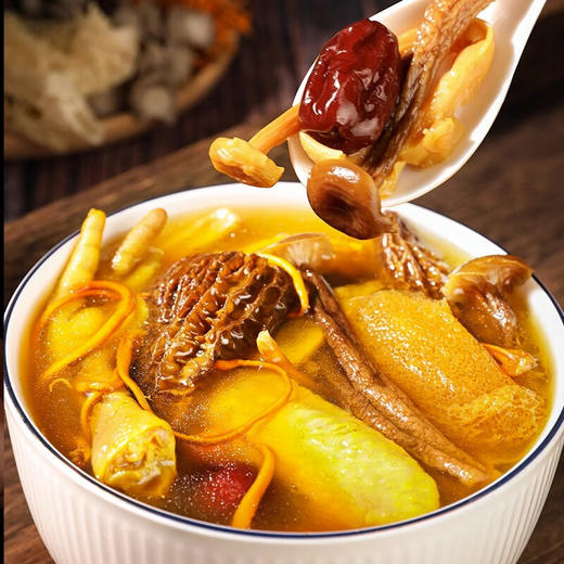 神农金康 羊肚菌七彩菌汤包80g 原生态真滋补 呵护家人健康 商品图2